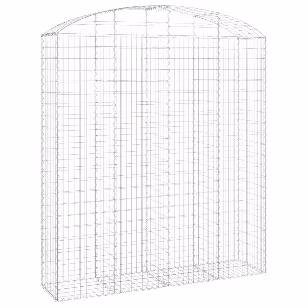 Cesto Gabbione ad Arco 200x50x220/240 cm Ferro Zincato