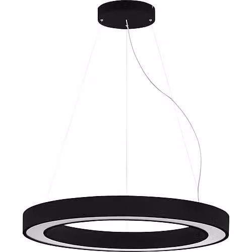 Lampada a sospensione a LED, diametro 900 mm, 66W, 3000K, colore nero, modello 63078