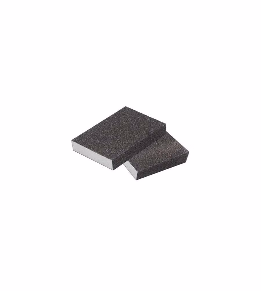 Spugna Abrasiva 90x70 mm Grana Media Nera per Levigatura Manuale