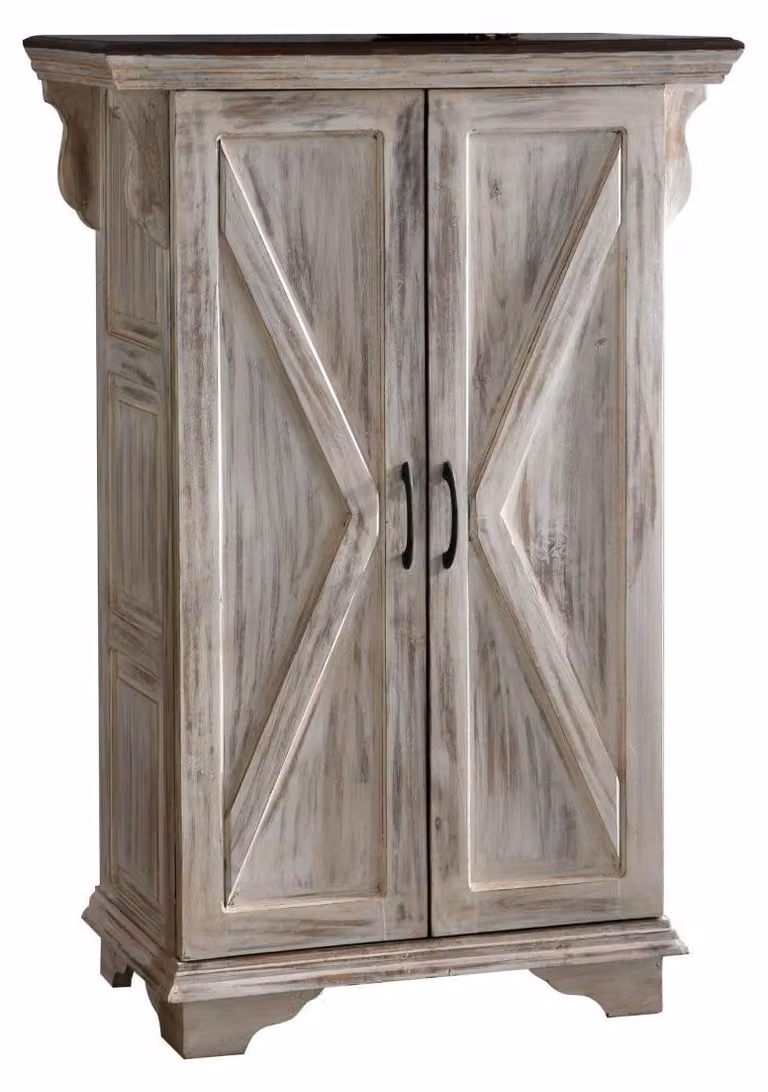 MASSIVMOEBEL24 | CASTLE-ANTIK #267 Armadio in legno di acacia / mango - cerato 90x45x135