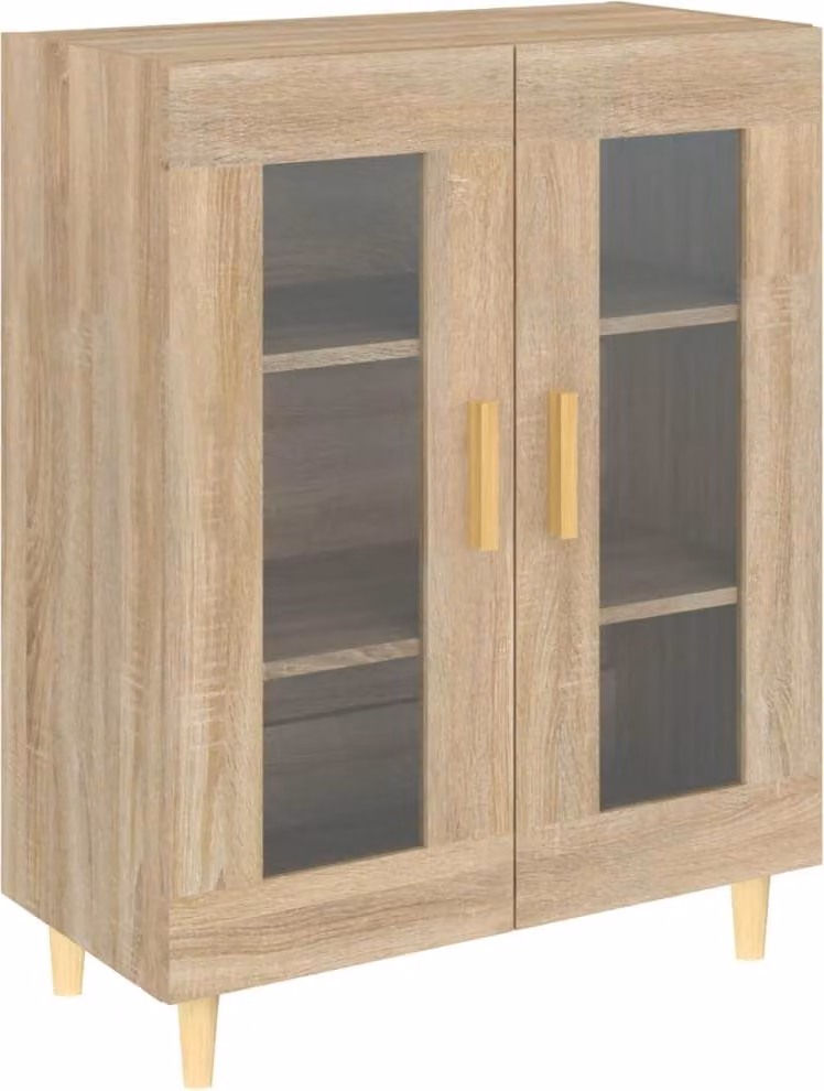 Credenza Rovere Sonoma 69,5x34x90 cm in Legno Multistrato