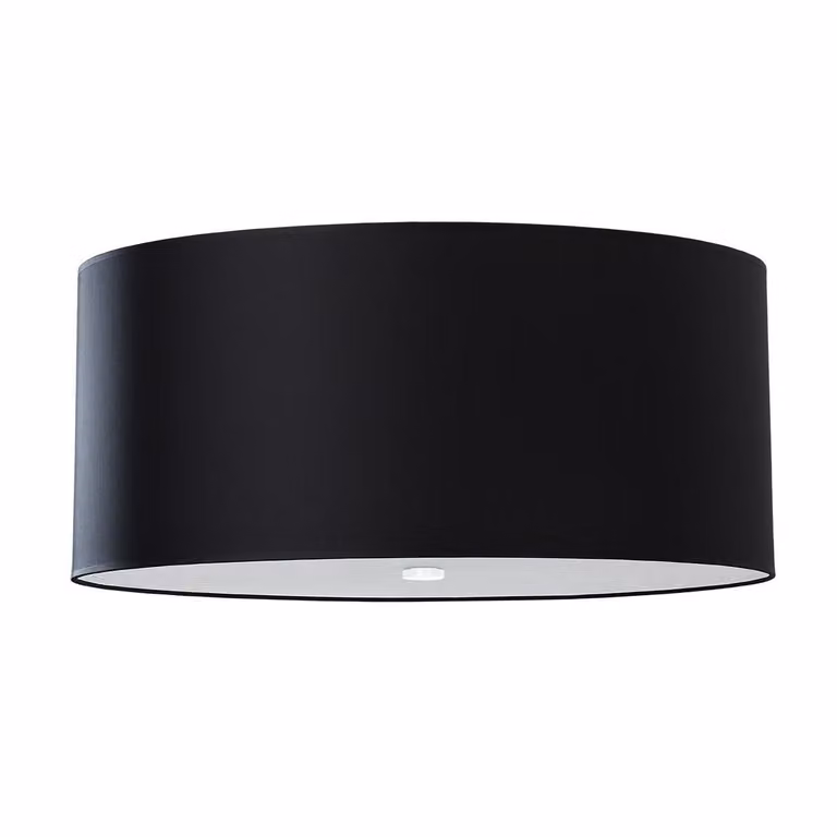 Lampadario OTTO 60 nero 5xE27 15W tessuto/vetro/acciaio 30x60x60cm Sollux Lighting