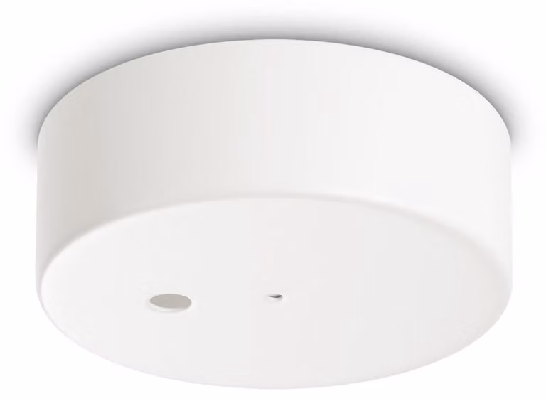Rosone Contemporaneo Metallo Bianco 1 Luce