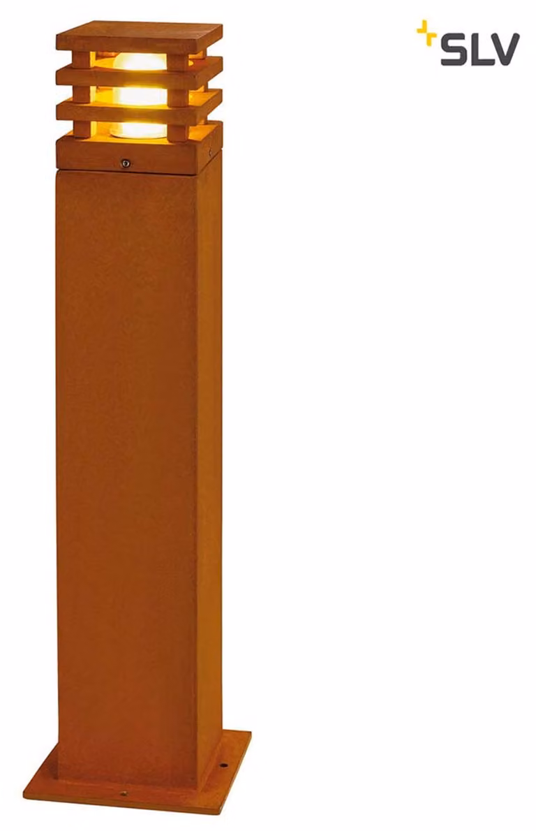 Lampada da terra Rusty Square 70 LED Ferro arrugginito 12 x12 cm IP55