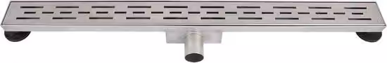 Canale di scarico lineare Douchegoot in acciaio inox color argento, L/P/H: 70 x 7 x 7 cm