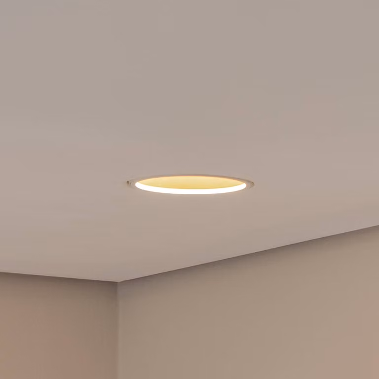 BEGA Bega LED spot da incasso a soffitto Studio Line, bianco/ottone, alluminio Line, Ottone / Oro, Soggiorno / Sala da pranzo, Alluminio