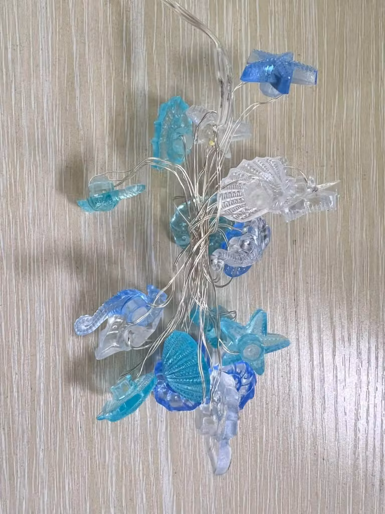 Luci decorative a LED, 2 modalità, impermeabili, filo di rame, 15 cm, luce bianca fredda