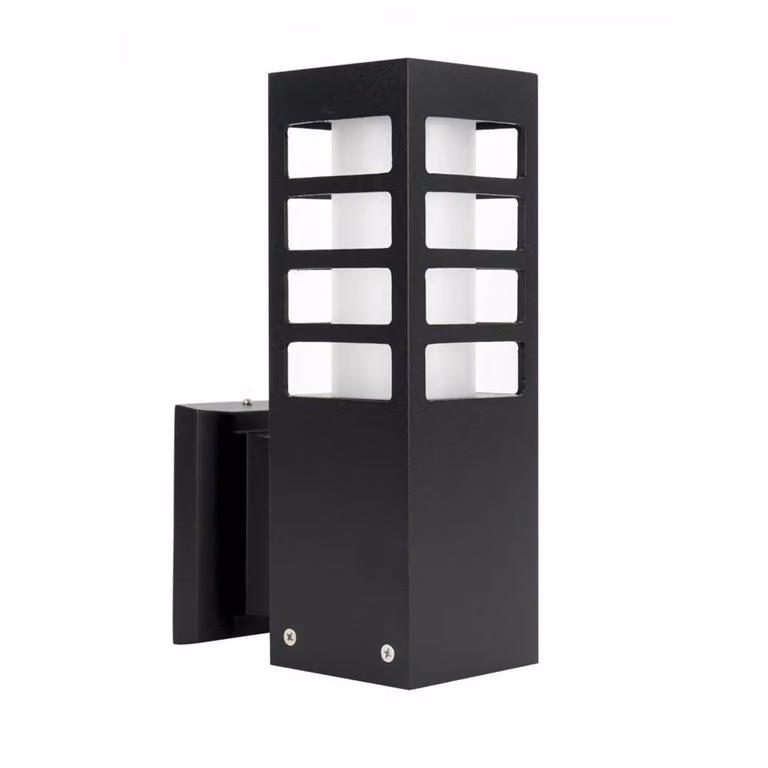 Lampada da esterno in alluminio, 1 attacco E27, colore nero, grado di protezione IP54, marca SU-MA, modello RADO RADO III K BL