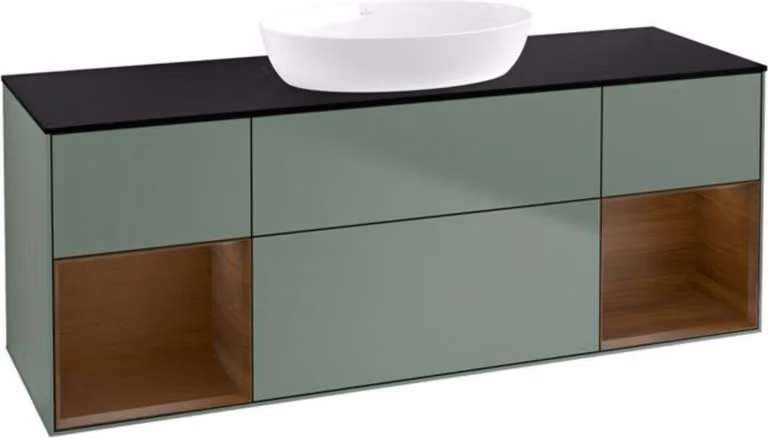 V&B Vanity unit illuminazione a parete Finion 160cm, Pl bla m, Reg wal ven, Oli. m Lac