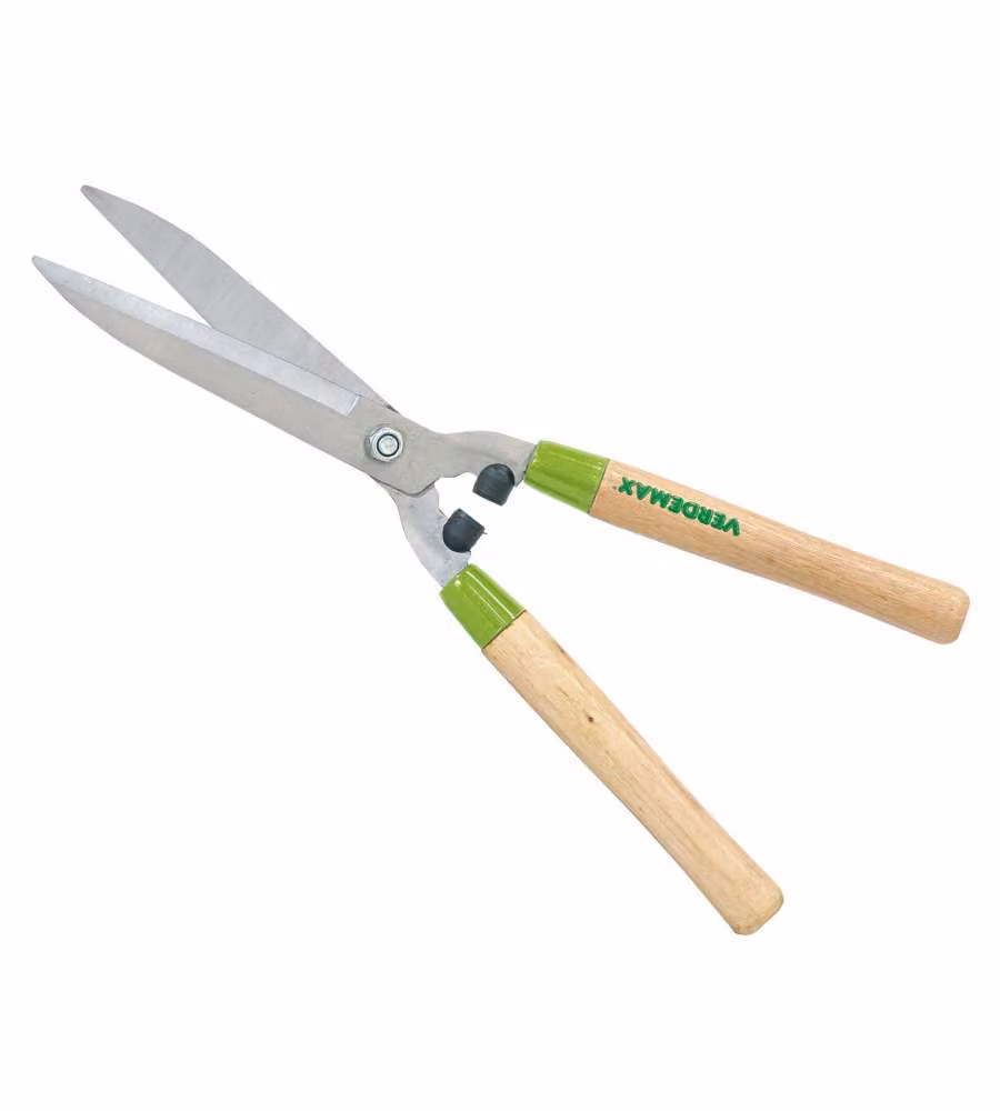 Verdemax Tagliasiepi con Lame Dritte - Manici in Legno - 52 cm