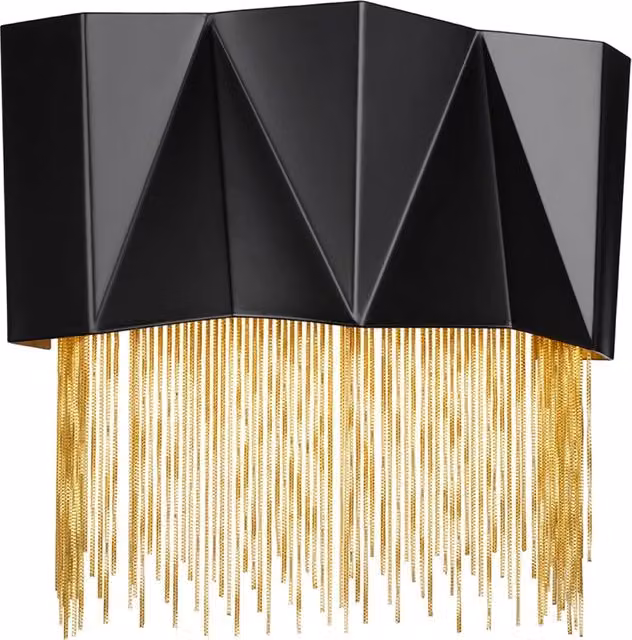 Applique Moderna Zuma Hinkley in Metallo Nero e Oro con 3 Luci G9 LED