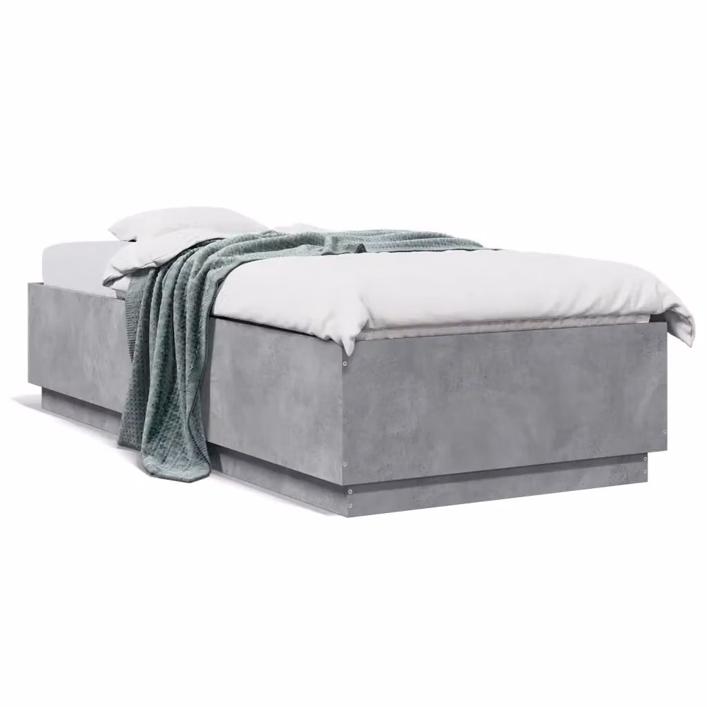 Giroletto vidaXL in legno multistrato grigio, L/P/H: 200 x 90 x 40 cm – 2