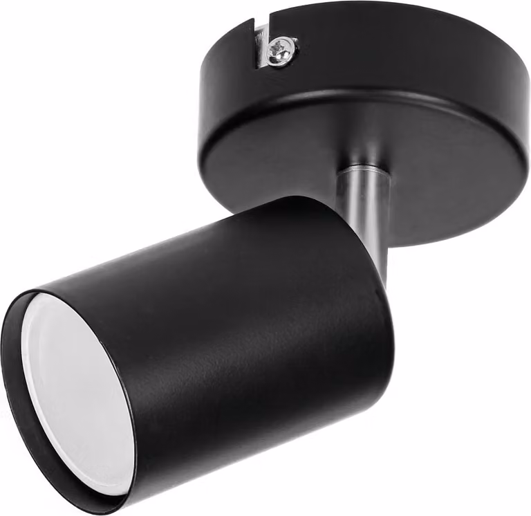 Plafoniera GU10 con cerniera - nero 1-fold