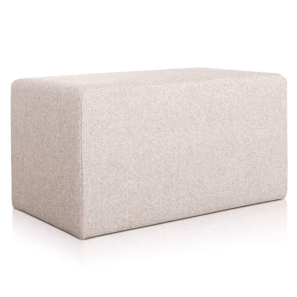 Pouf Rubino 43 x 83 cm Beige