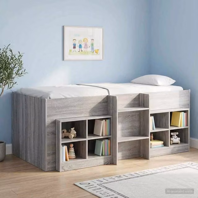 Letto Alto per Bambini Sonoma grigio 90 x 200 cm 3422560