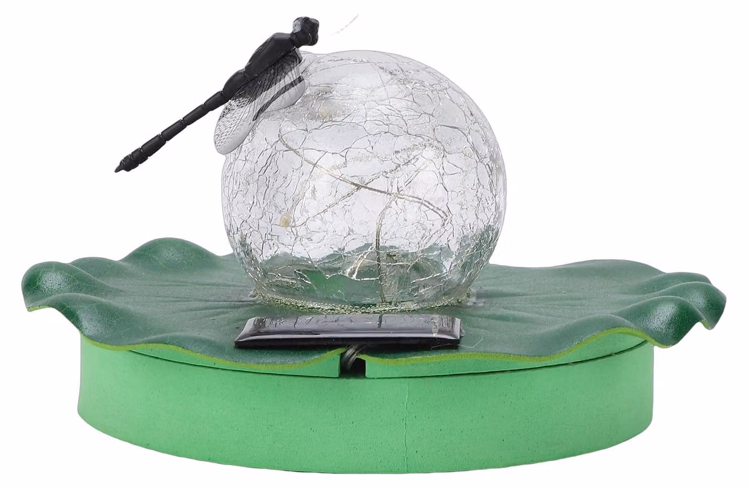 Lampada galleggiante solare per piscina, foglia galleggiante a LED impermeabile con libellula per giardino, matrimoni e decorazioni da esterno S