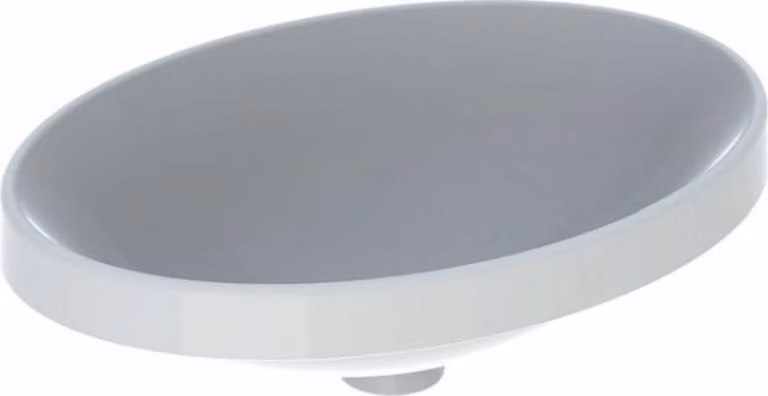 Geberit VariForm lavabo encastré ovale, 550x400mm, sans trou pour robinet, sans trop-plein, 500.719.00.2, 500.719.00.2