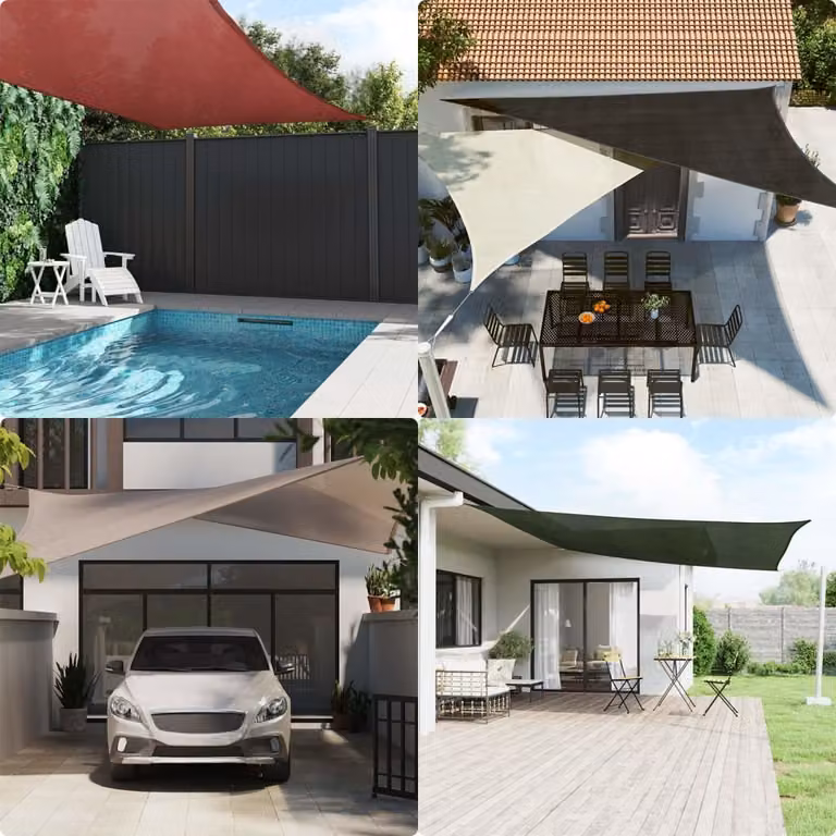 Maison Exclusive - Tenda da sole in tessuto, 160 g/m², rettangolare, gialla, 5x8 metri, HDPE