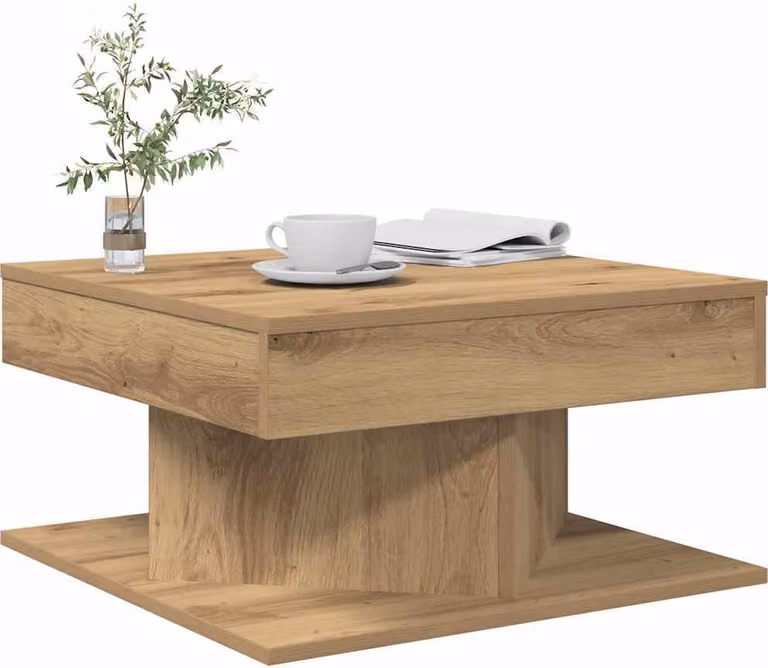 Maison Exclusive - Tavolino Artisan in rovere 55x55x30 cm Materiale ligneo