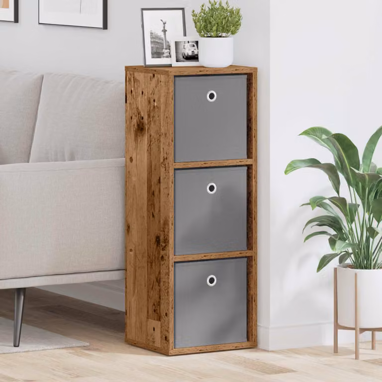 Credenza con cassetto vidaXL in legno marrone stile minimalista L: 30,5 cm, P: 27 cm, H: 84,5 cm