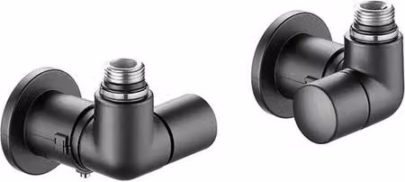 Valvola termostatizzabile con detentore a doppia squadra Calef colore nero 1/2 323 a 400403