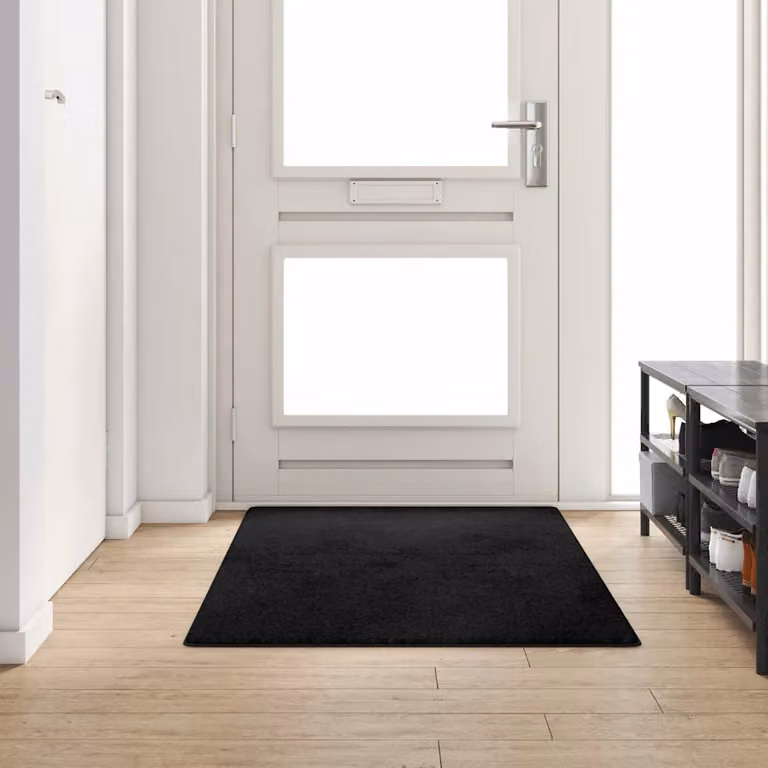 Runner in moquette vidaXL nero, moderno e antiscivolo, 100% polipropilene, L: 200 cm, P: 100 cm