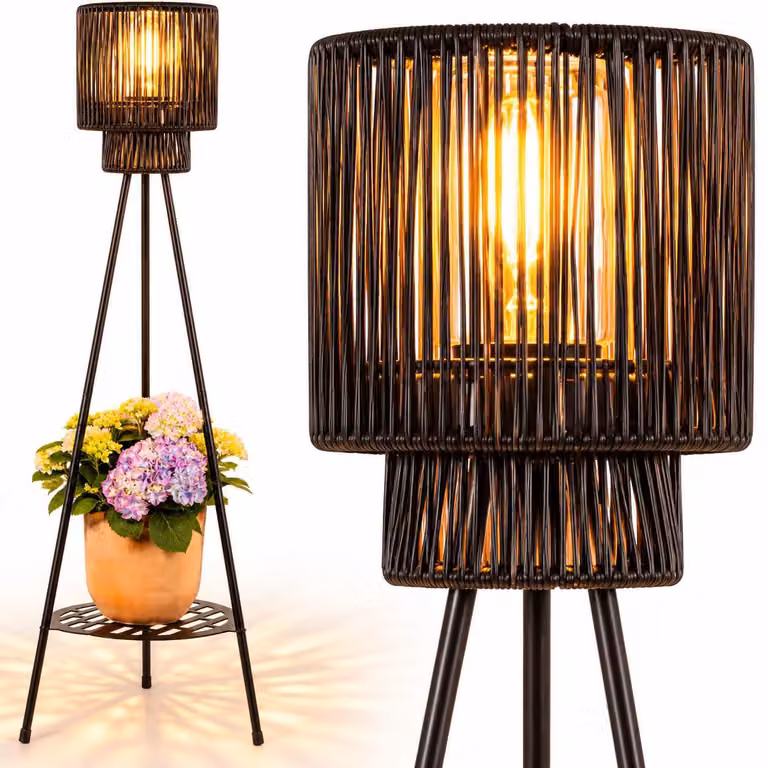 Lampada solare da esterno con supporto per piante, grado di protezione IP44, LED, 96 cm