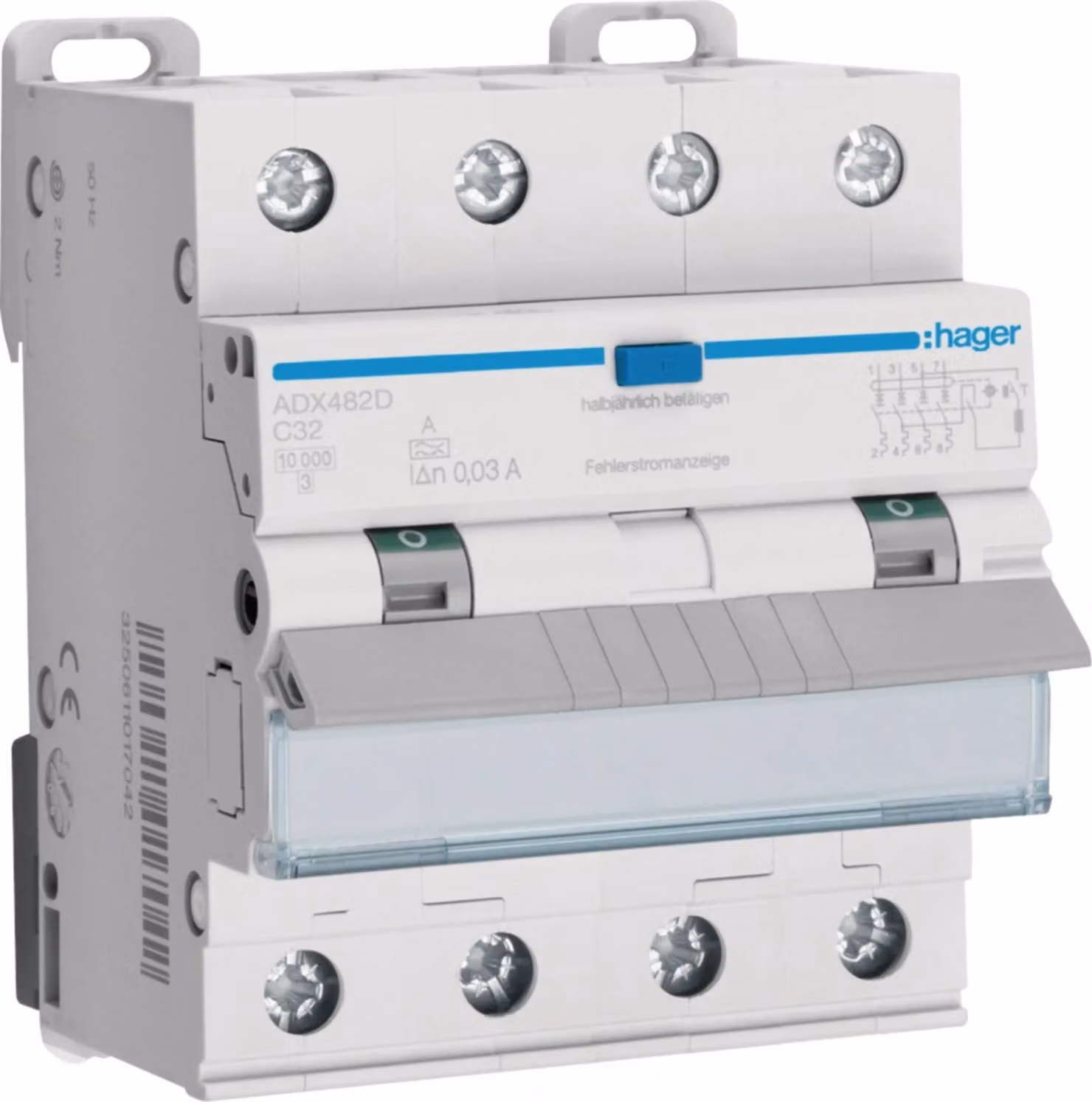 Hager FI-LS, 4P, 10 kA, C-32A, 30 mA, tipo A, 1 pz.