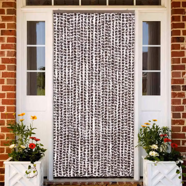 Zanzariera vidaXL in ciniglia marrone e bianco L: 100 cm, H: 220 cm