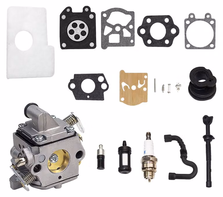 Solidchoice - Kit carburatore e kit di manutenzione per motosega MS170 e MS180