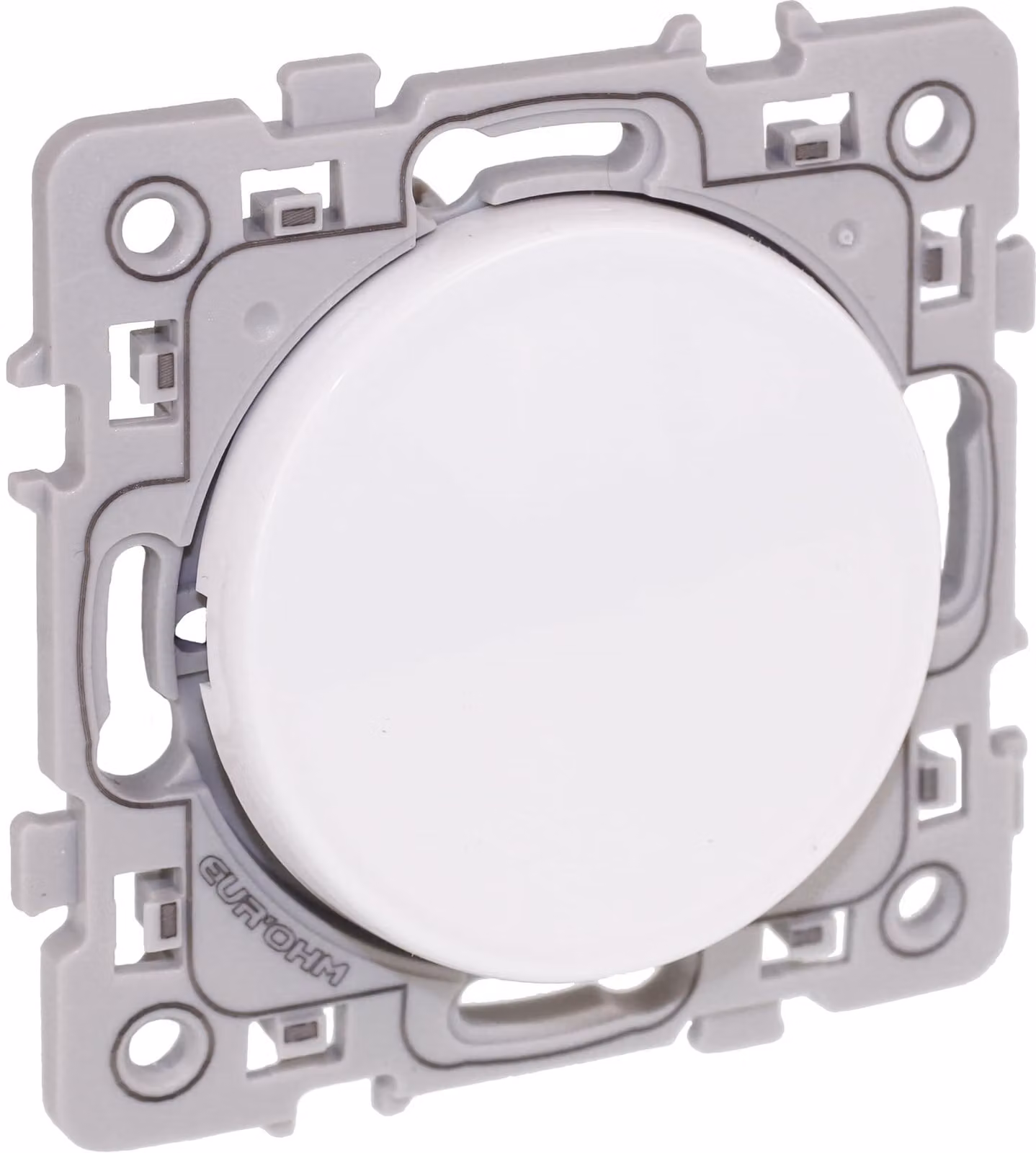 Interruttore con sistema di chiusura a pressione, 10A, bianco, combinazione di prese, per impianti elettrici