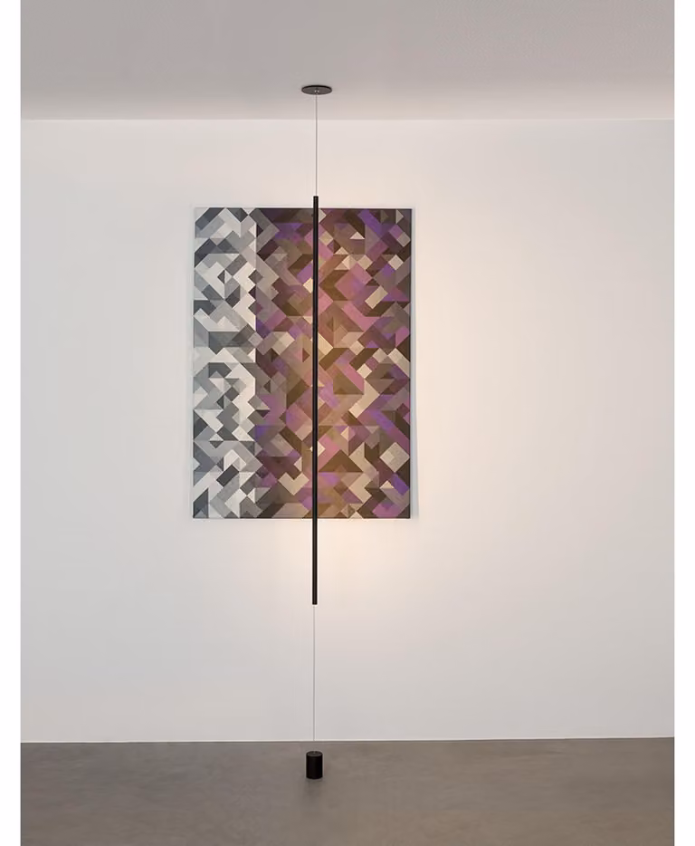 Elettra LED lampada da terra e a sospensione 300cm nero