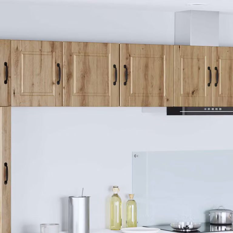vidaXL Armadietto a muro PORTO moderno in legno color rovere marrone con ante a battente, L 40 cm x P 31 cm x H 40 cm