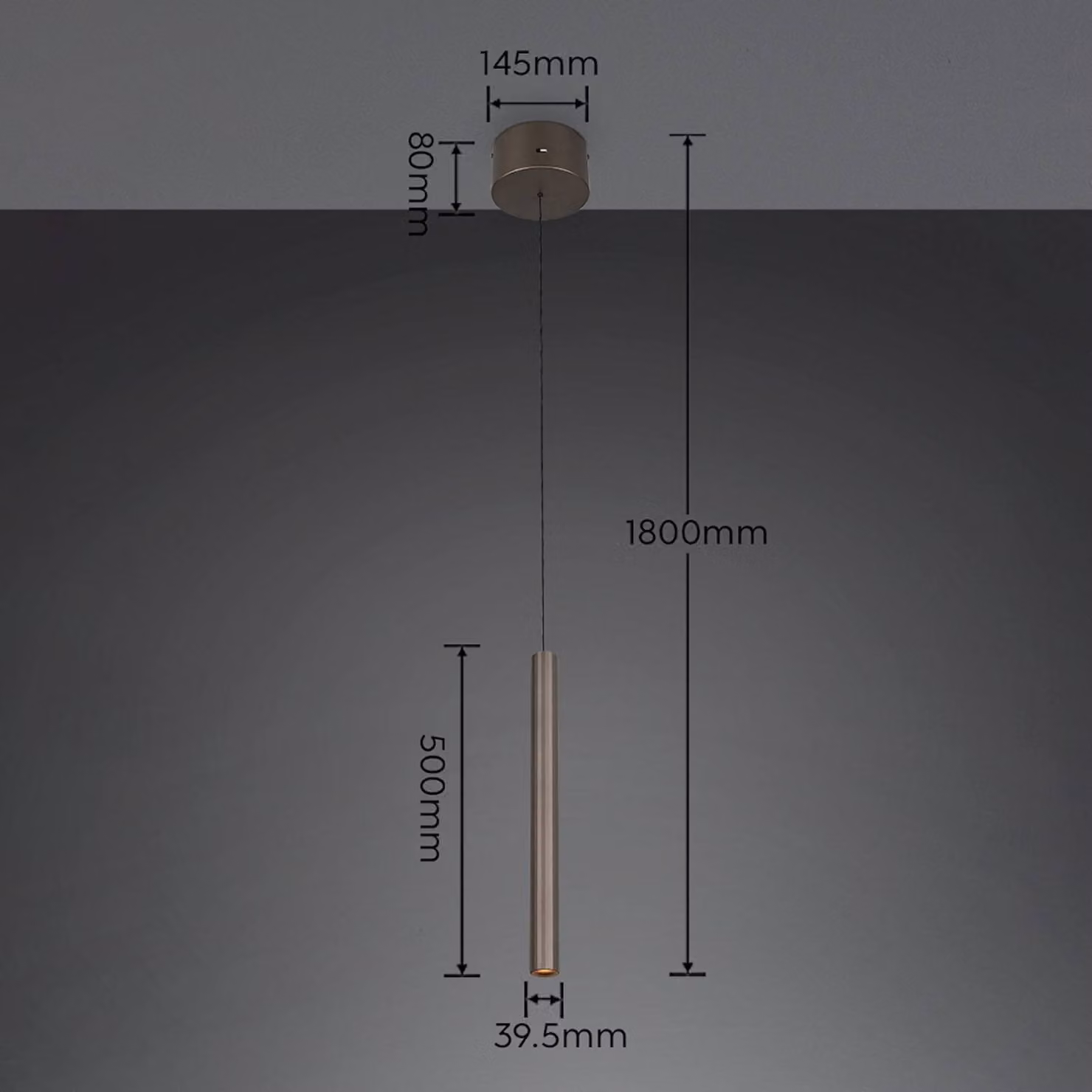 Trio Lighting Lampada a sospensione Arimato, Alluminio / Grigio / Zincato, Soggiorno / Sala da pranzo, Metallo, Moderno, Lampada a sospensione