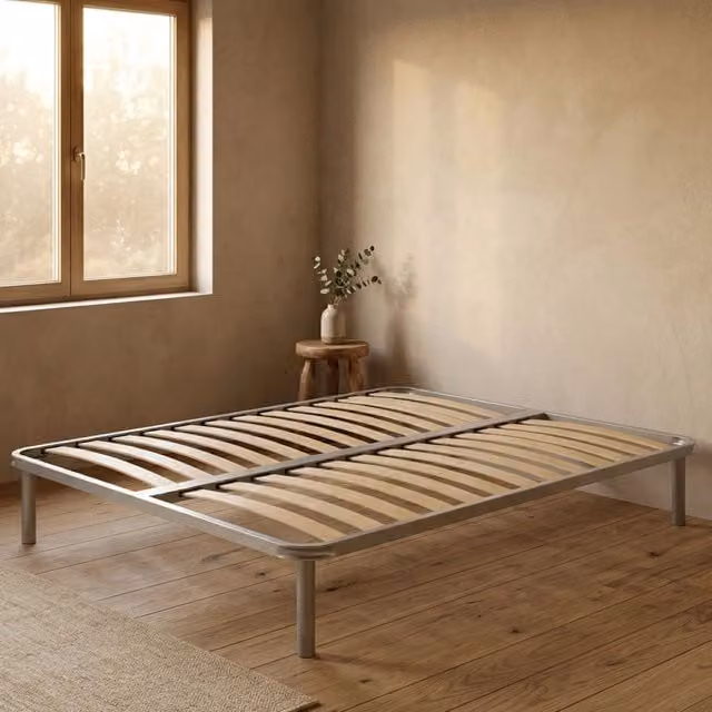 Rete letto matrimoniale ortopedica a doghe in legno di faggio Talamo Italia L/P/H: 160 x 190 x 31 cm – 1