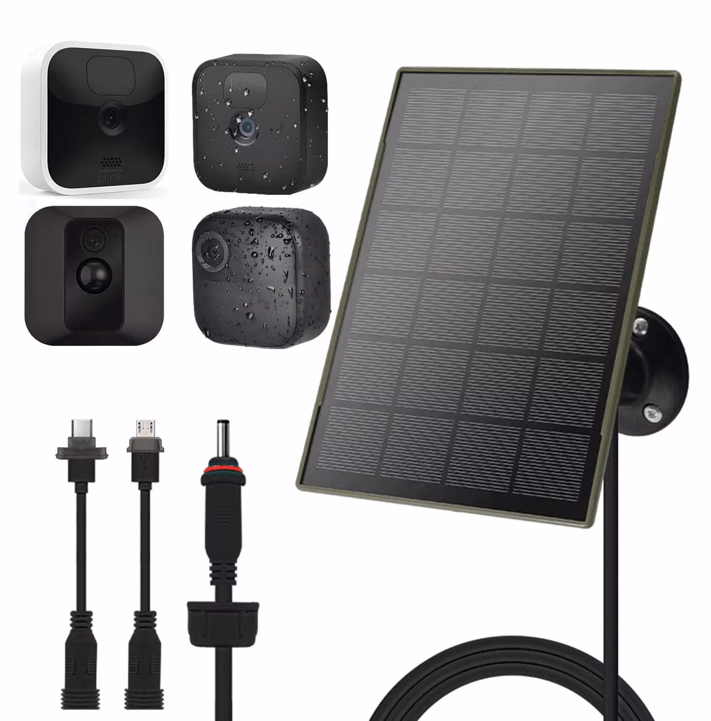 Pannello solare da 3W/5V con batteria da 6000 mAh, grado di protezione IP65 (resistente all'acqua)