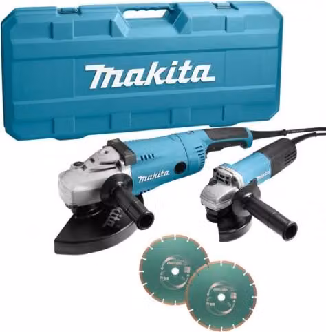Makita 230 V Set smerigliatrice angolare 125/230 mm DK0054X1