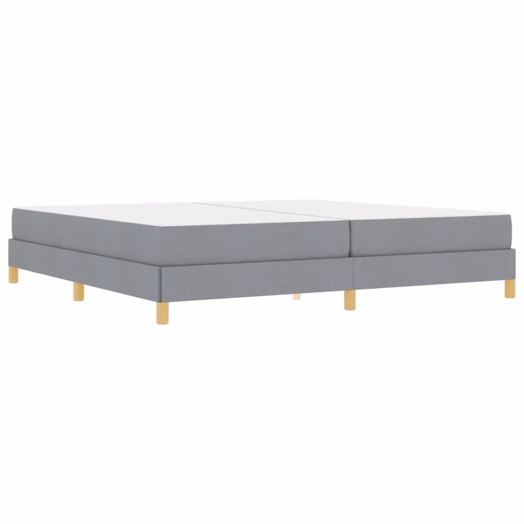 Letto moderno con materasso a molle a tasche vidaXL in tessuto grigio L/P/H: 200 x 200 x 203 cm – 2
