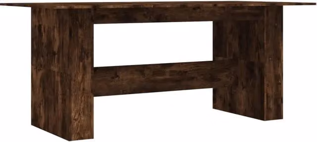 Tavolo da Pranzo | Tavolo da cucina Rovere Fumo 180x90x76 cm Legno Multistrato
