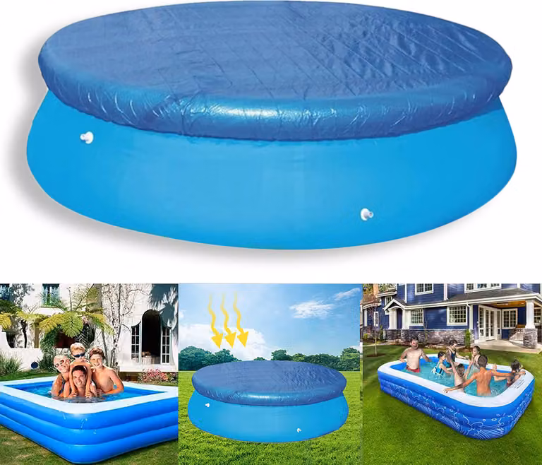 Copertura per piscina rotonda 3,35 m Copertura per piscina impermeabile per piscina a telaio e piscina gonfiabile