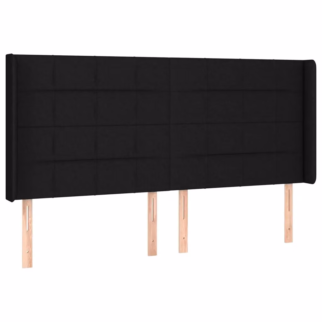 Testiera con Orecchie Design Mania in Tessuto Nero L: 163 cm, P: 16 cm, H: 118/128 cm – 2