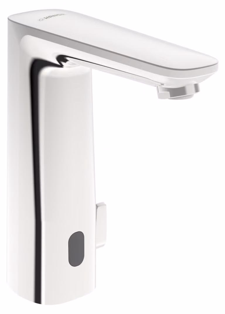 HANSA HANSAELECTRA Digital Mitigeur de lavabo, 230/9 V, Bluetooth, saillie 118mm, chrome, 93202009, 93202009