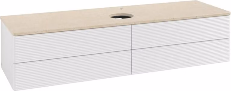 Mobiletto V&B con struttura frontale - illuminazione Antao 160x50cm, HL, WBP botti. Lac