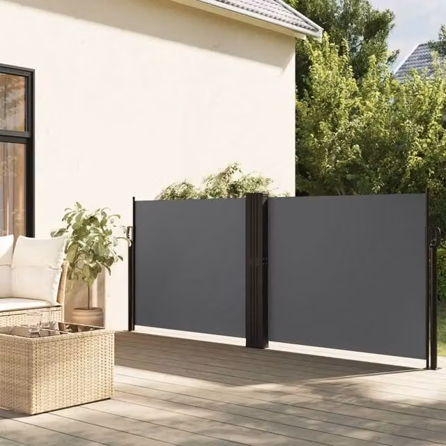Tenda da sole laterale retrattile DESIGN IN in poliestere e alluminio colore antracite L: 1200 cm, H: 140 cm – 1