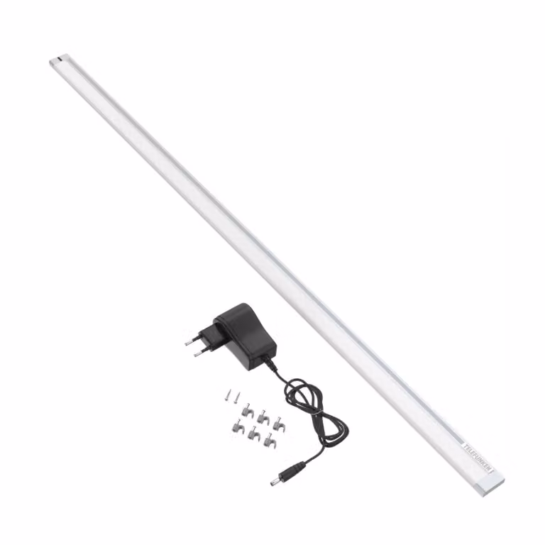 Telefunken Lampada LED per mobili Zeus, lunghezza 87 cm Zeus, Alluminio / Grigio / Zincato, Cucina, Plastica, Moderno, Lampade per mobili