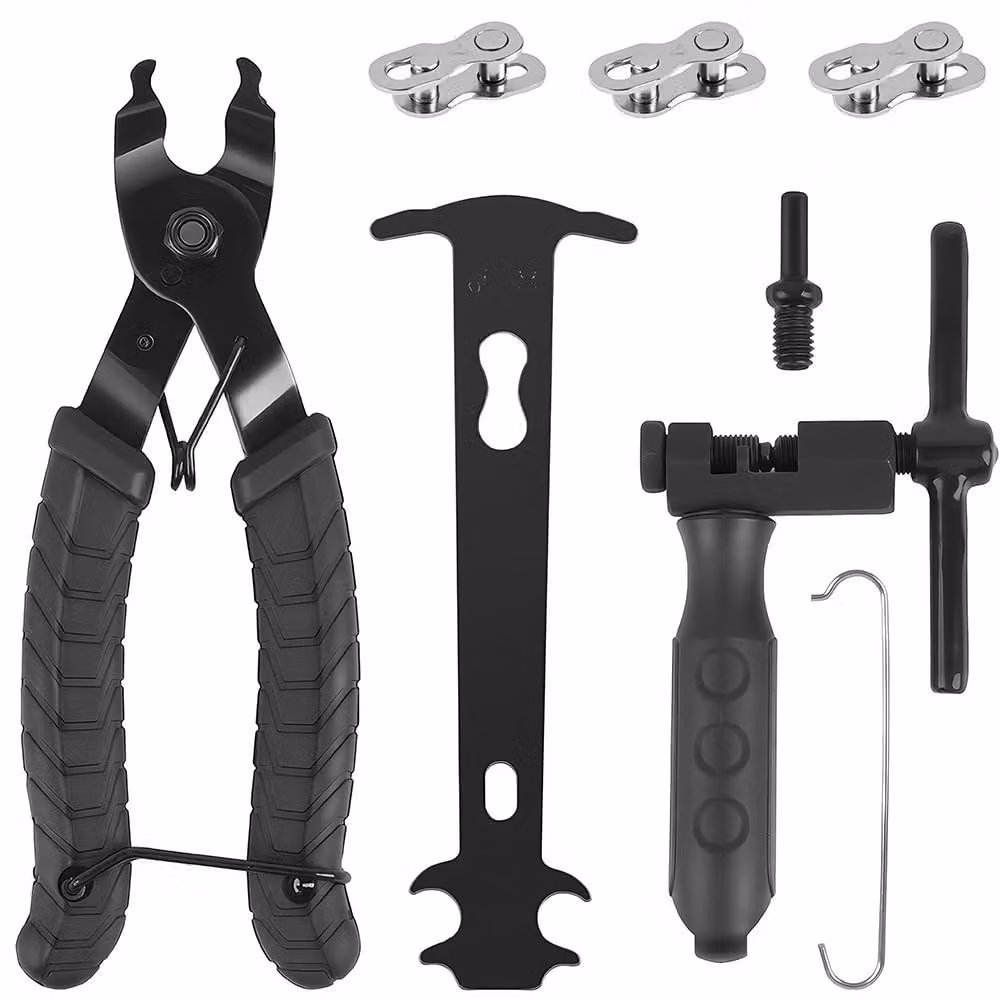 Solidchoice - Kit di strumenti per la riparazione della catena della bicicletta, compatibile con cambi a 6-10 velocità