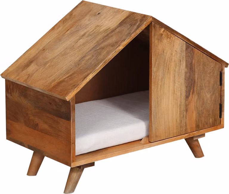 Cuccia per cani Adiam 69cm - Cuccia per cani di design in legno con cuscino