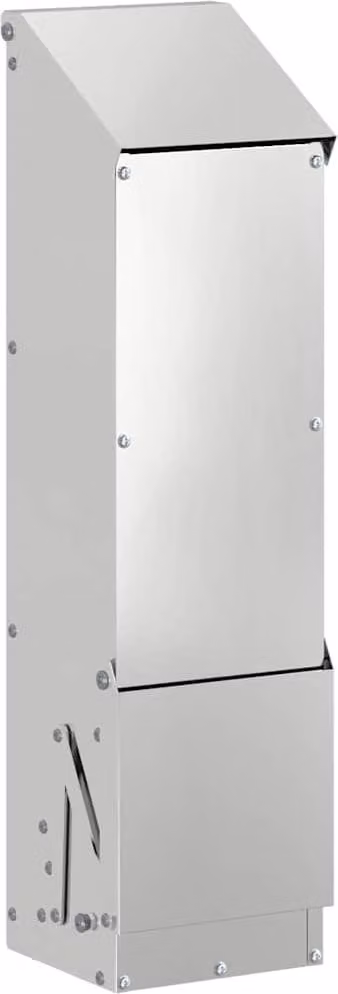 Feeder per pollo Argento 13 x 12 x 51 cm Acciaio zincato