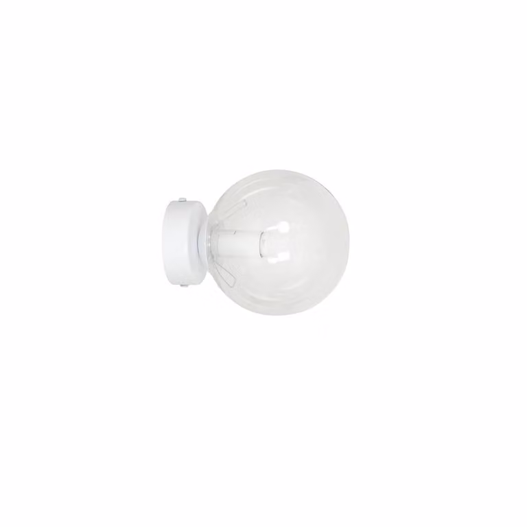 APPLIQUE Emibig 1xE14 40W ROSSI K1 BIANCO/TRASPARENTE 877/K1