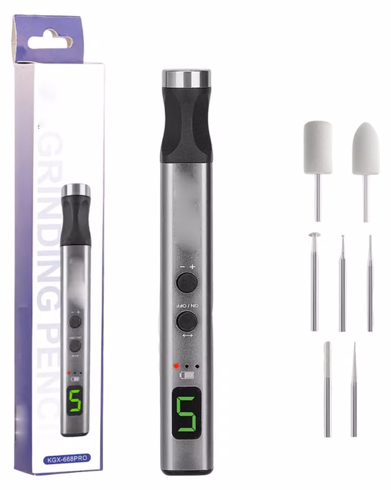 Mini smerigliatrice, 5 velocità, 7 testine di smerigliatura, tipo C, senza fili